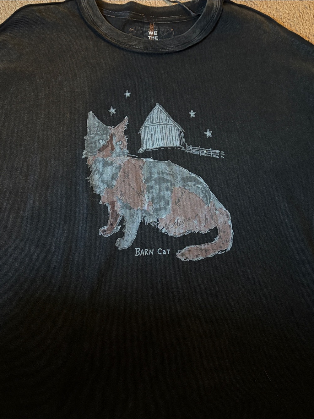 We The Free Free People Farm Friends Barn Cat Tee